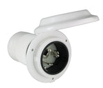 Marinco Power Inlet Port, 50 amp Power, 125/250 V AC, White - 6344EL-BRV