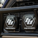 Baja Design Driving/Fog Light Cover, For XL Series Lights, 4.5 in Square, Black - 668003