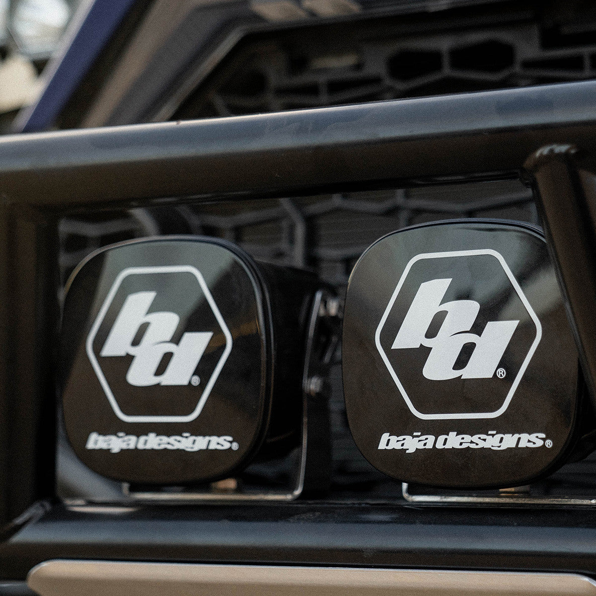Baja Design Driving/Fog Light Cover, For XL Series Lights, 4.5 in Square, Black - 668003