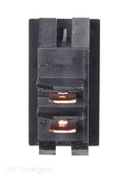 RV Designer Multi Purpose Switch, 10 amp Max, 0.550 in x 1.125 in Cutout, Black - S321