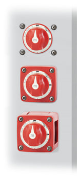 Blue Sea Battery Disconnect Switch, 48 V DC, 300 amp, Red - 6006-BSS
