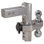 Trimax Locks Trailer Hitch Ball Mount, For 2 in Receiver, 10000 lb Gross Trailer Weight/1500 lb Tongue Weight, Aluminum - TRZ8AL