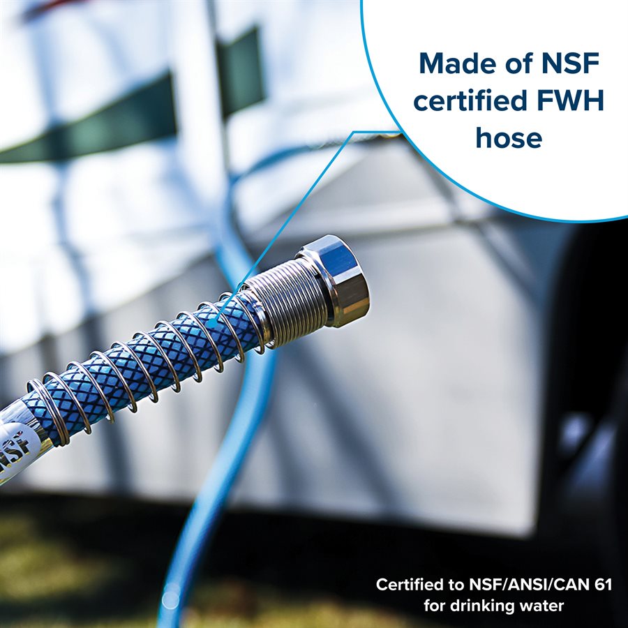 Camco Fresh Water Hose, 5/8 in Internal Diameter, 25 ft Length, 100 PSI Working Pressure - 22833