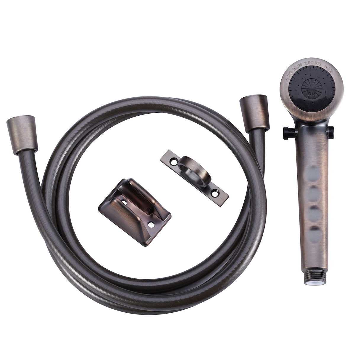 Dura Faucet Shower Head, Hand-Held With 60 in Reinforced Vinyl Hose - DF-SA130-ORB