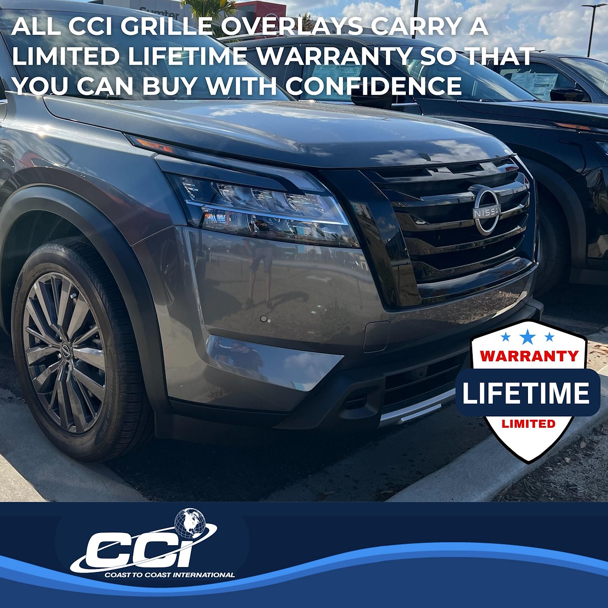 Coast2Coast Grille Overlays GI187BLK product image 3