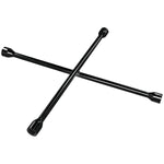 Performance Tool Lug Nut Wrench, 4 Way Wrench, Black, Steel - W1