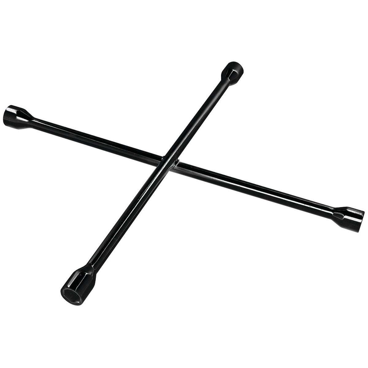 Performance Tool Lug Nut Wrench, 4 Way Wrench, Black, Steel - W1