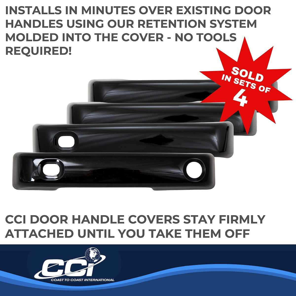 Coast2Coast Door Handle Covers CCIDH68592SBK product image 3