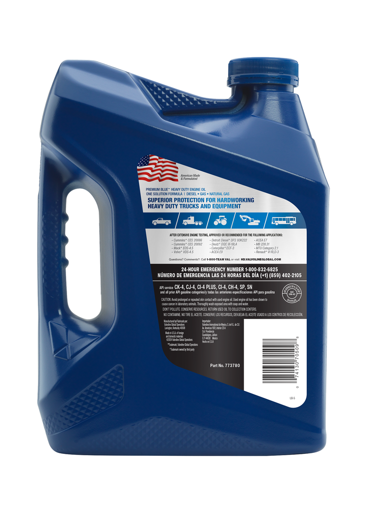 Valvoline Oil, Premium Blue, SAE 15W-40, 1 gal Jug - 773780