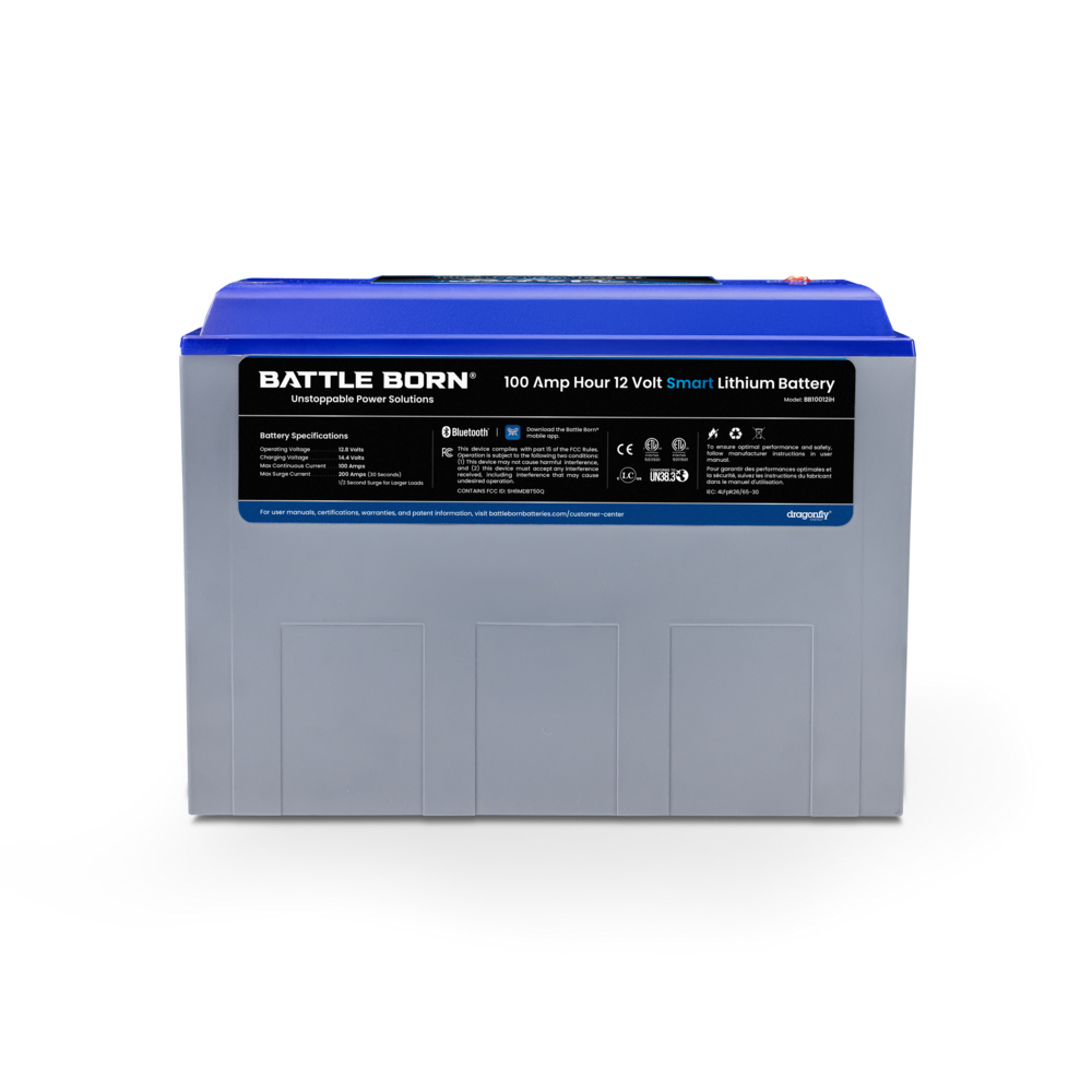 Battle Born Batteries Battery, Group 27/31, 12 V, Lithium Iron Phosphate Style (LiFePO4) - BB10012IH