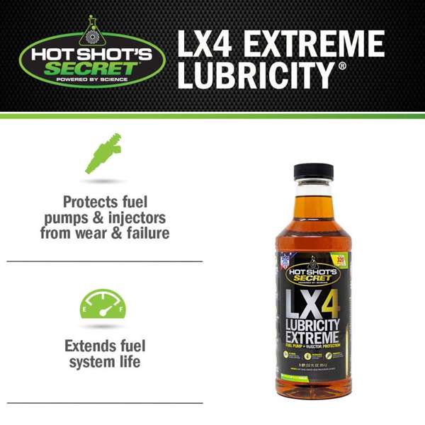 Hot Shot's Secret/ Lubrication Specialties Fuel Additive, LX4 Lubricity Extreme, Treats Up To 320 gal, 32 oz Bottle - LX432Z