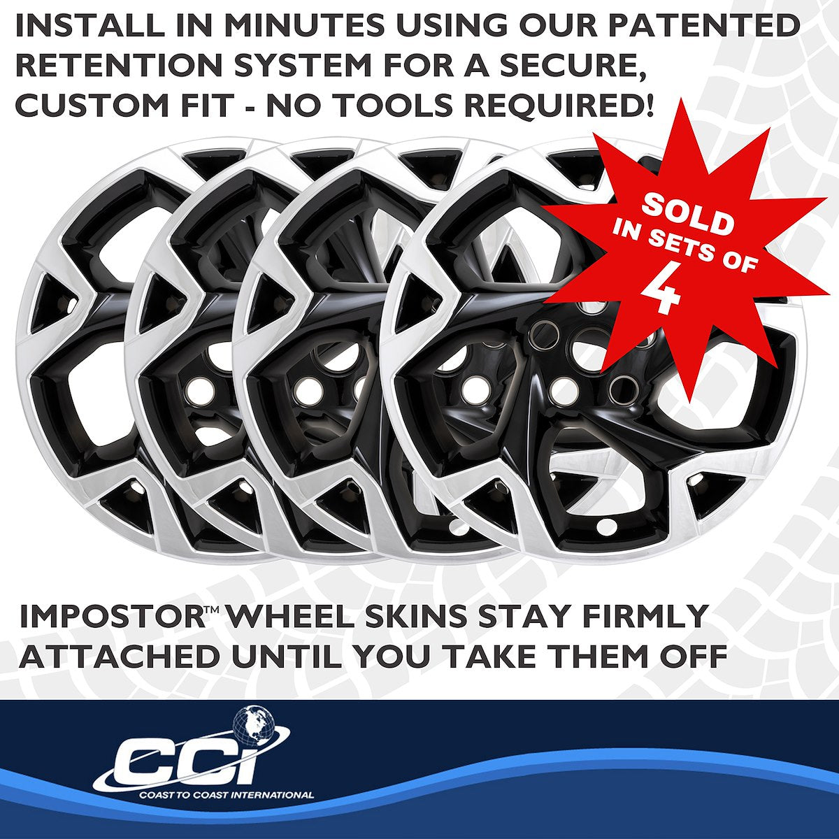 Coast2Coast Wheel Skins & Styled Wheel Covers IMP509XBLK product image 5