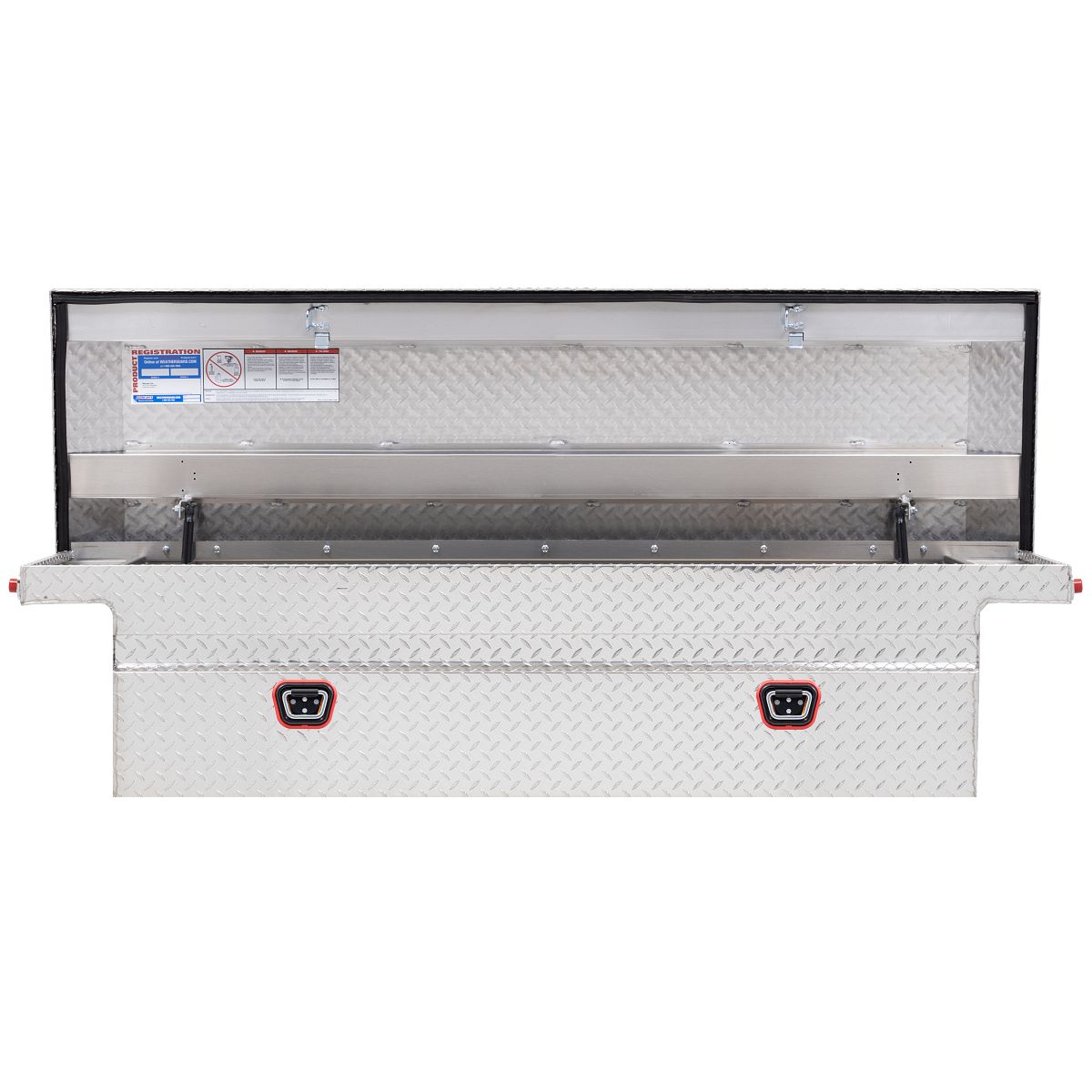 Weather Guard Tool Box, Aluminum, 20 in Length x 72 in Width x 18 in Height, 11 Cubic ft Capacity - 121-0-04