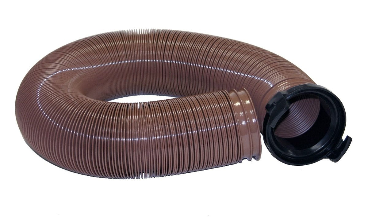 Valterra Sewer Hose, 10 ft Extended Length, 3 in Diameter, 15 Mil Vinyl - D04-0086