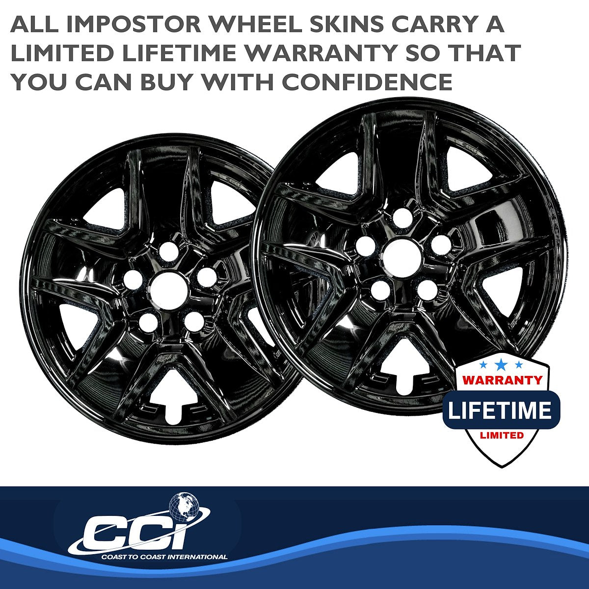 Coast2Coast Wheel Skins & Styled Wheel Covers IMP450BLK product image 3