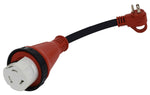 Valterra Power Cord Adapter, 15 amp Male To 50 amp Female, 15 amp, 12 in Dog Bone - A10-1550DVP