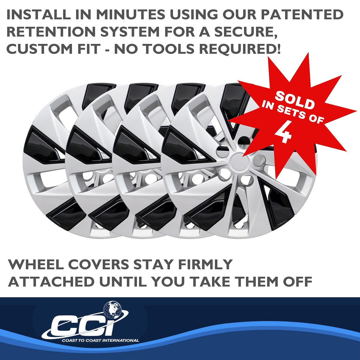 Coast2Coast Universal Wheel Covers IWC53816SB product image 5