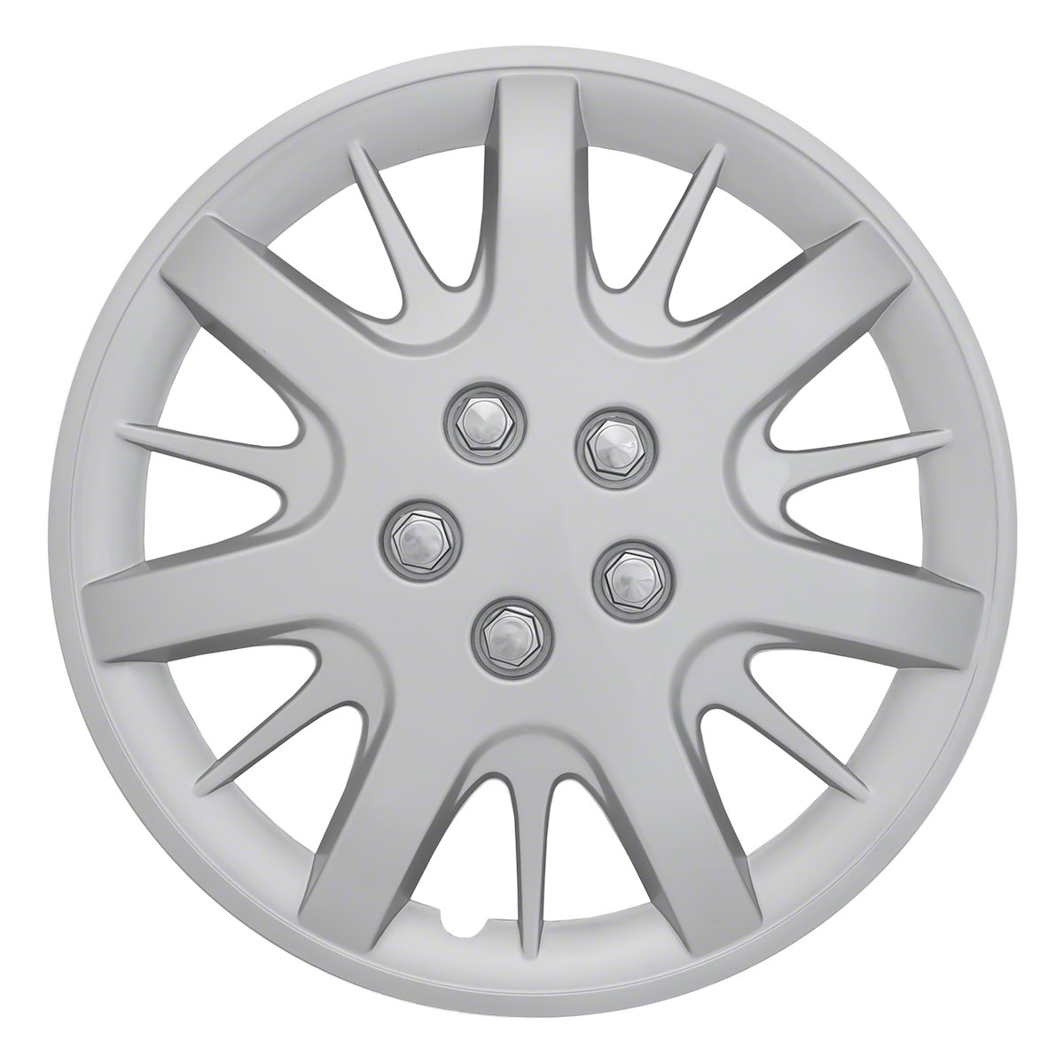 Coast2Coast Wheel Cover, 16 in, 7 Split Spoke, Spring Steel Clip, Set Of 4 - IWC18916S