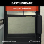 Lippert Screen Door Grille, 26-1/2 in Width, For Lippert Entry Doors With 30 in Width Door Rough Opening, Black - 859794