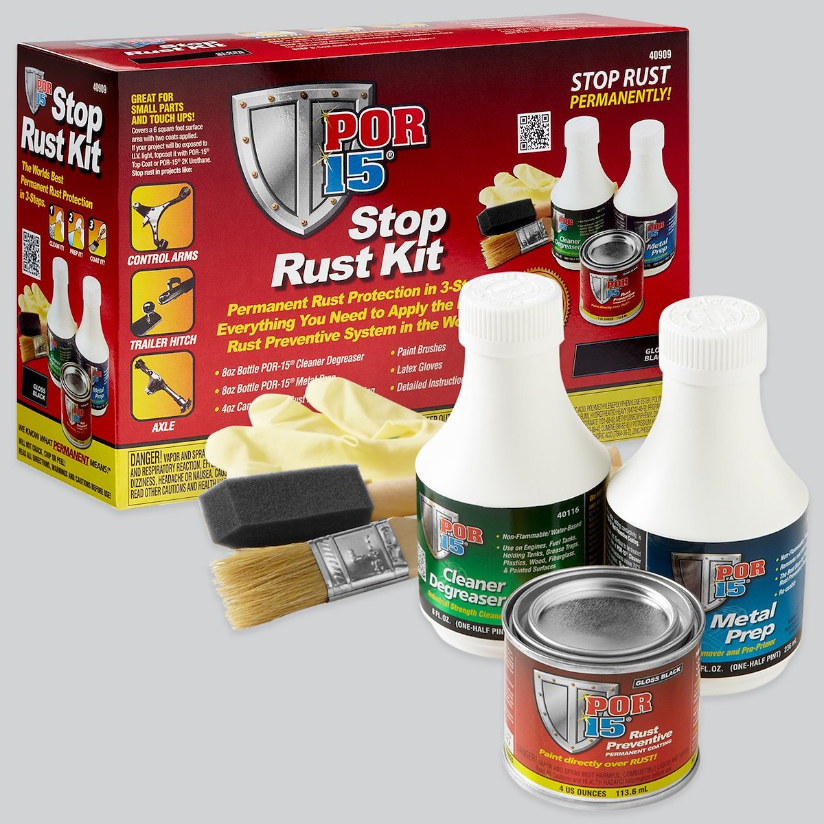 Por 15 Rust Treatment, 1 Box, Gloss Black - 40909
