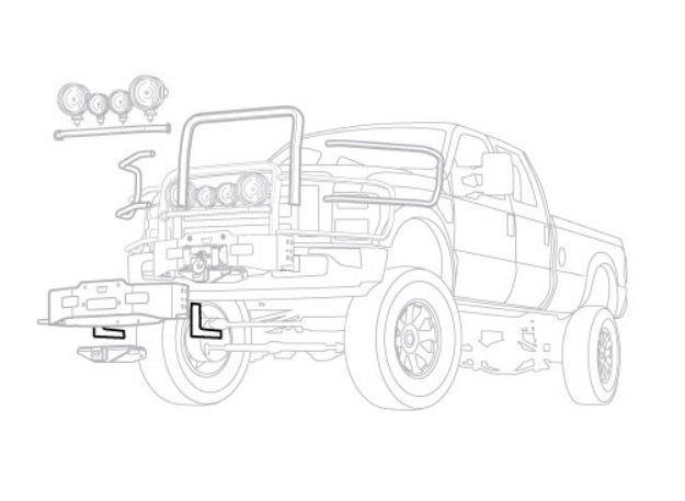 Warn Winch Mount 103008 product image 2