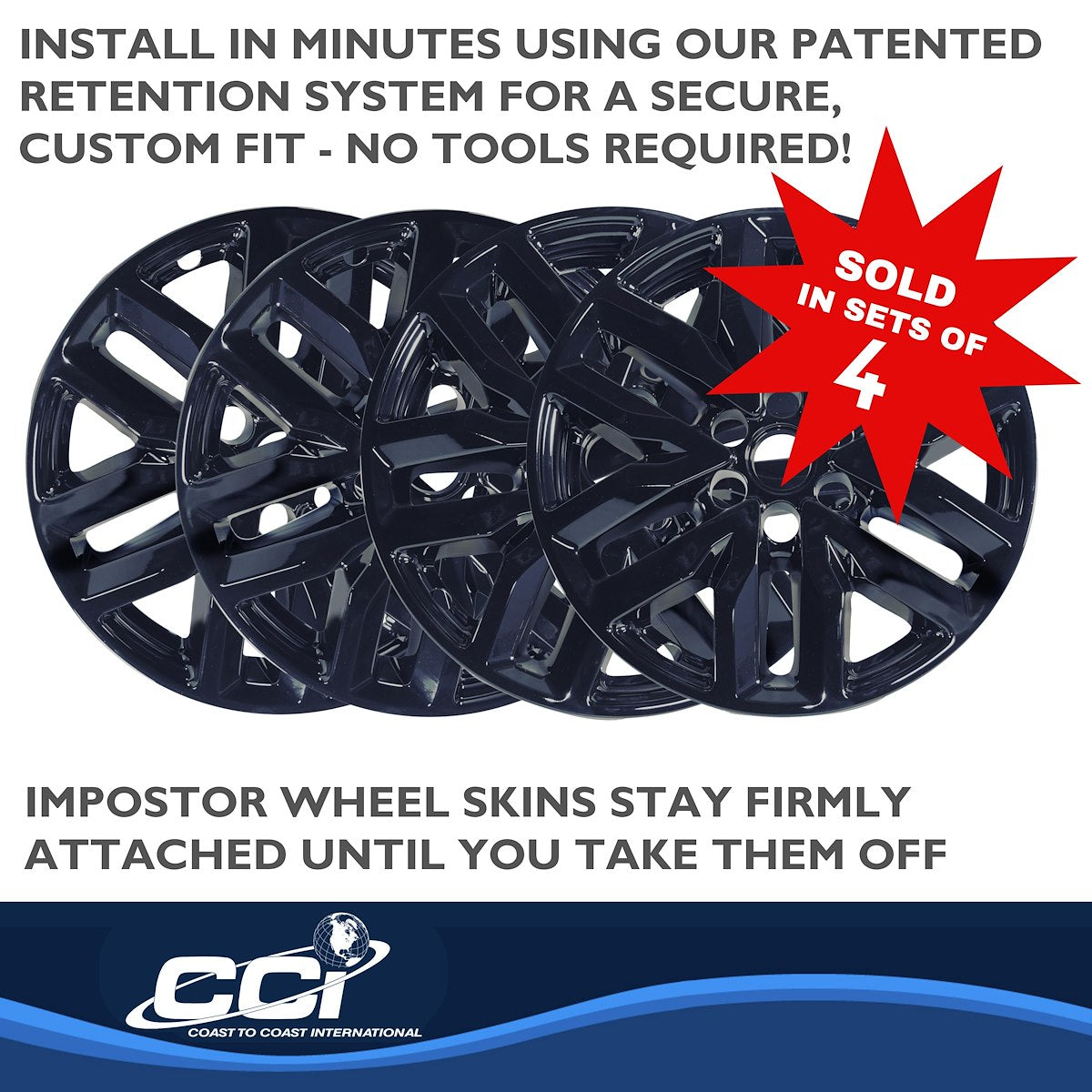 Coast2Coast Wheel Skins & Styled Wheel Covers IMP466BLK product image 4
