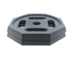 SnapPad Leveling Jack Foot Pad, 14 in Octagon, 1-1/8 in Thickness, Black - BASE1