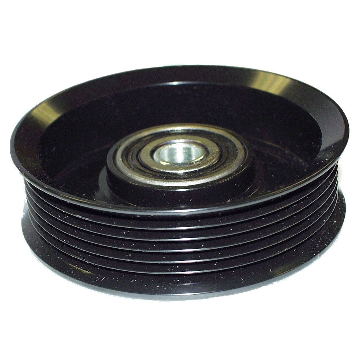 Crown Automotive Drive Belt Idler Pulley, 6 Groove, 3.95 in Diameter, Black - J3239821