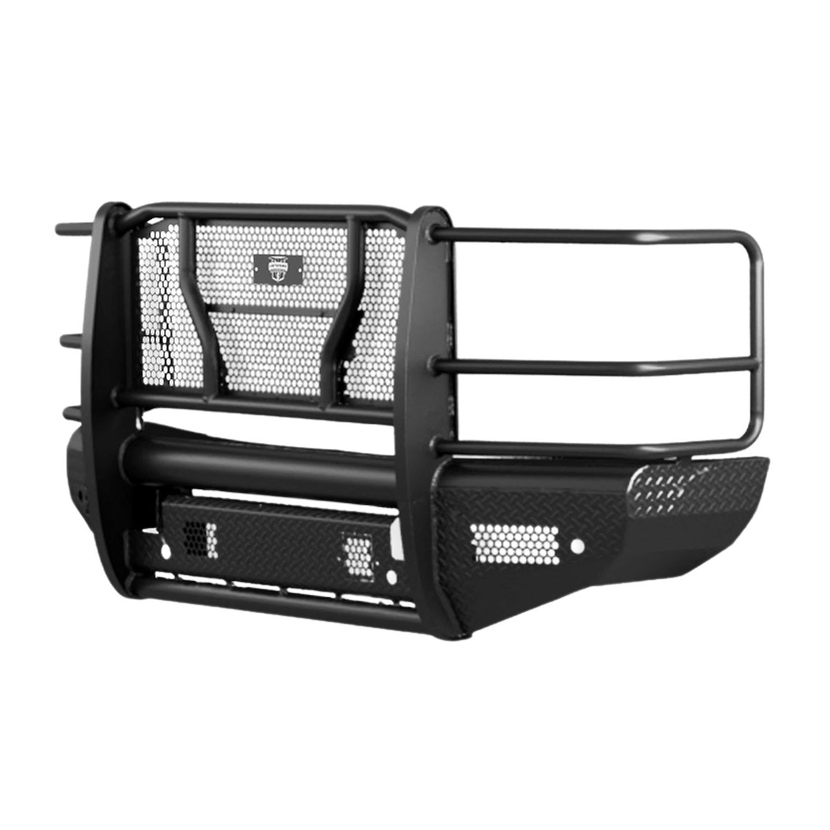 Cattleman HD Bumper, Glossy Powder Coated Black Steel - 2370PS