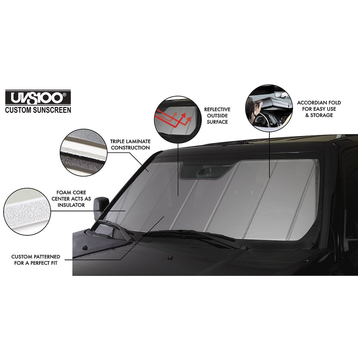 Covercraft Windshield Shade, UVS100 Custom - UV11829SV
