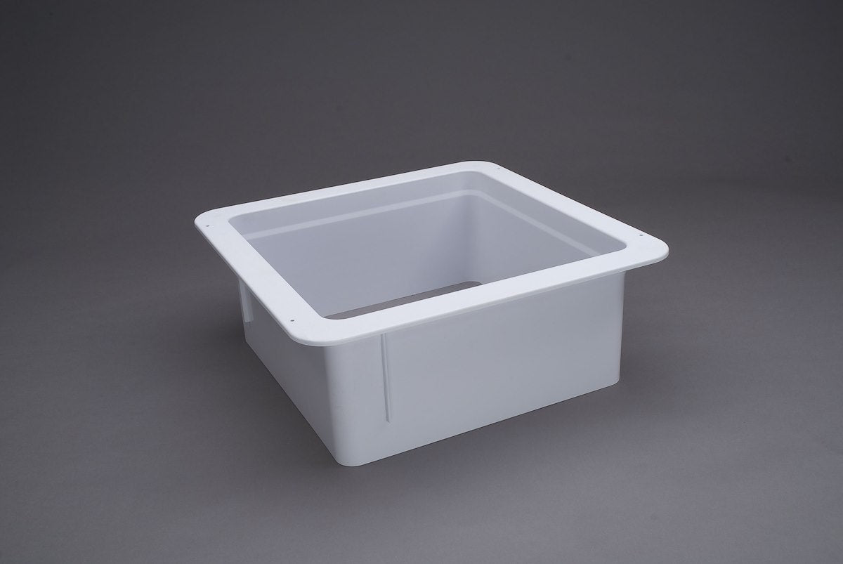 Heng's Industries Roof Vent Trim Ring, For 14 in x 14 in Openings, 6 in Vertical Leg, White - 90146