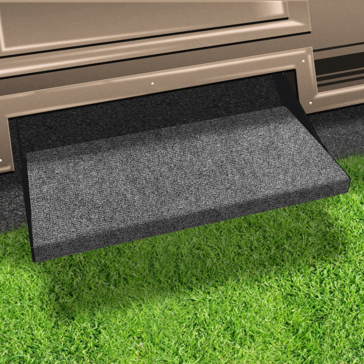 Prestofit Entry Step Rug, 23 in Width, Micro-Ribbed Textured - 2-0353