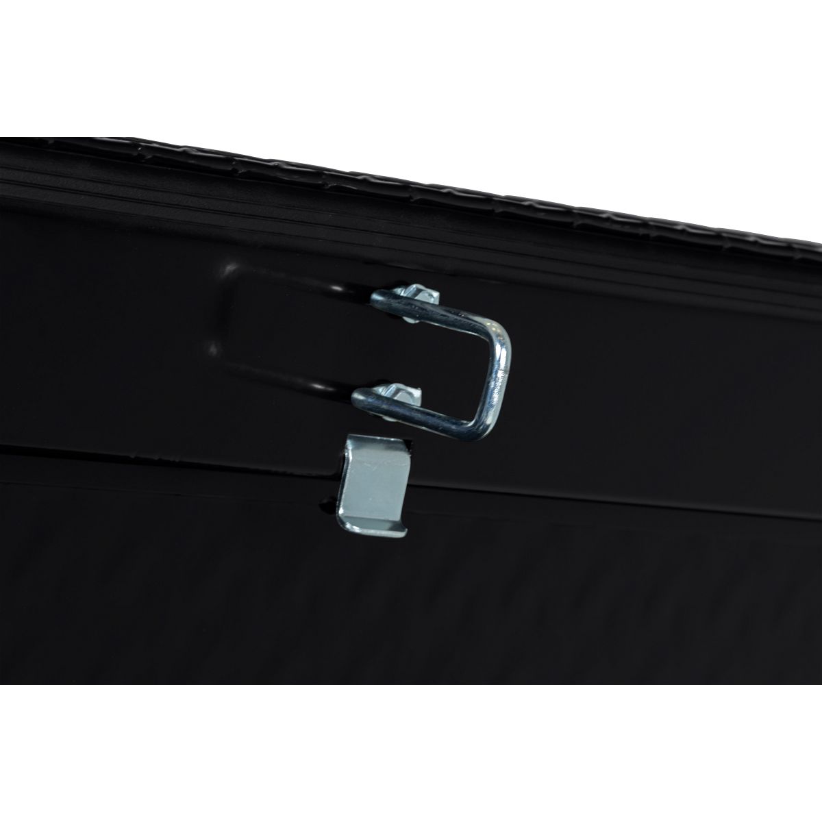 Weather Guard Tool Box, Gloss Black, Aluminum, 27-1/2 in Length x 72 in Width x 18-1/2 in Height - 117-5-04
