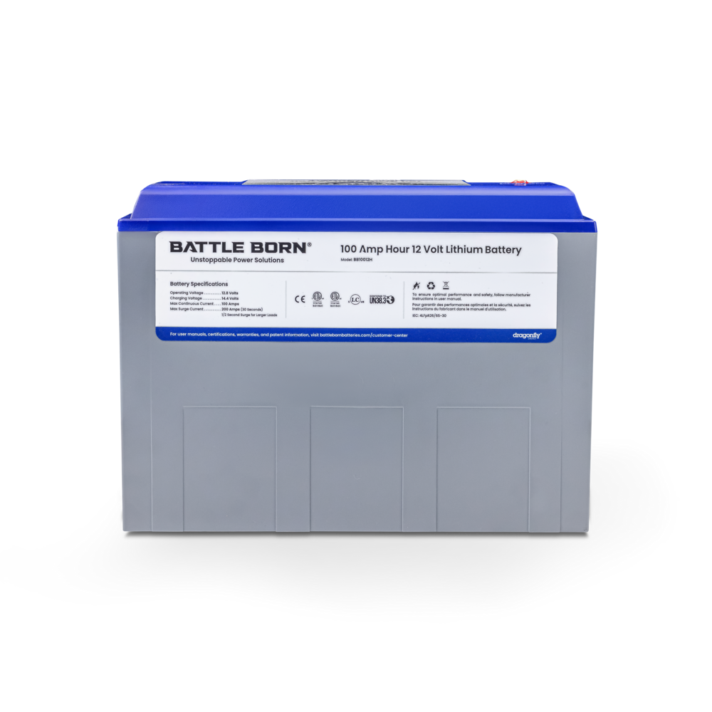 Battle Born Batteries Battery, Group 27/31, 12 V, Lithium Iron Phosphate Style (LiFePO4) - BB10012H