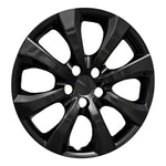 Coast2Coast Wheel Cover, 16 in, Painted Glossy Black, Set Of 4 - IWC54216BLK
