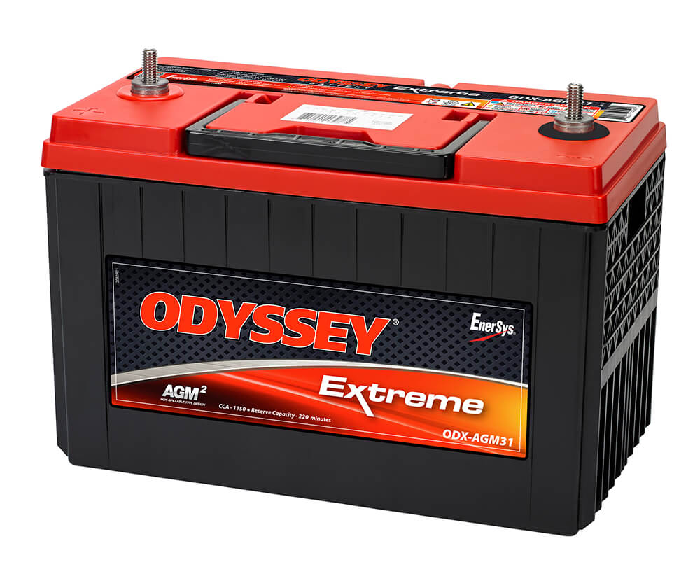 Odyssey Battery Battery, Extreme Series, 31 Group Size, 12 V - ODX-AGM31