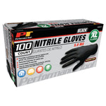 Performance Tool Gloves, Black, Box Of 100 - W89013