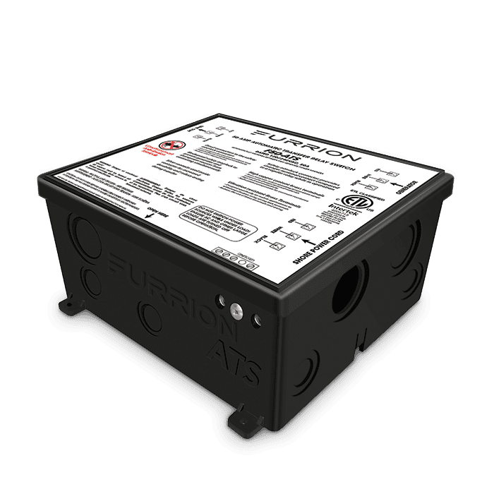 Furrion Power Transfer Switch, 125/250 V AC, 50 amp, Vibration Resistant Brass Terminals - F50-ATS