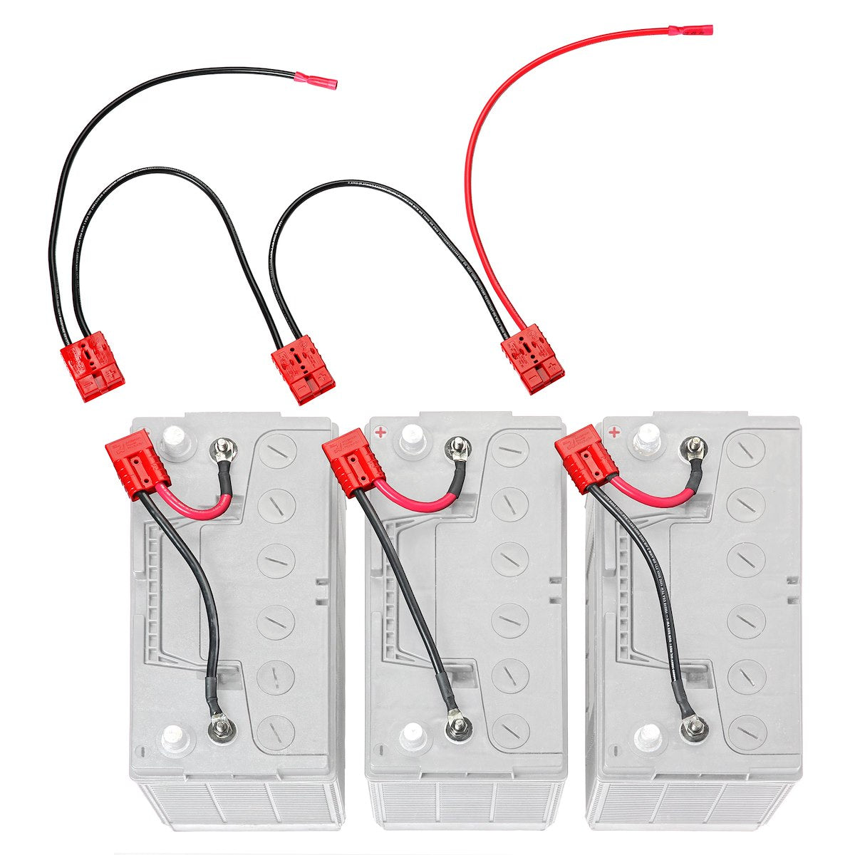 Connect-Ease Trolling Motor Wiring Kit, Standard Series, Use To Provide Power To 36 V Trolling Motor, With 8 Gauge Wire - RCE36VBK