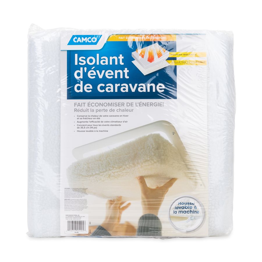 Camco Roof Vent Insulation, For 14 in x 14 in Vents, 3 in Foam Without Reflective Backing - 45195