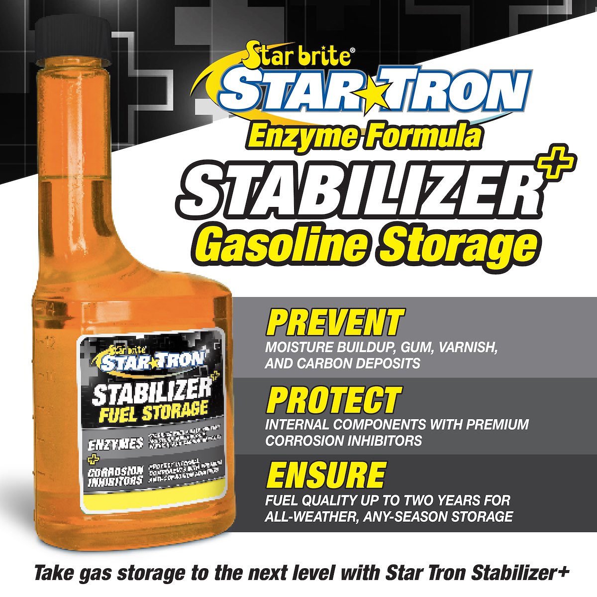 Star Brite Fuel Additive, Treats Up To 80 gal, 16 oz Bottle - 14816