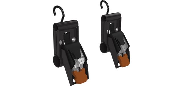Holman Tie Down Strap, 1 in Width x 6 ft Length, 466 lb Load Capacity, 1400 lb Break Strength, Set Of 2 - 31503