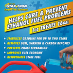 Star Brite Fuel Additive, Treats Up To 256 gal, 16 oz Bottle - 093016