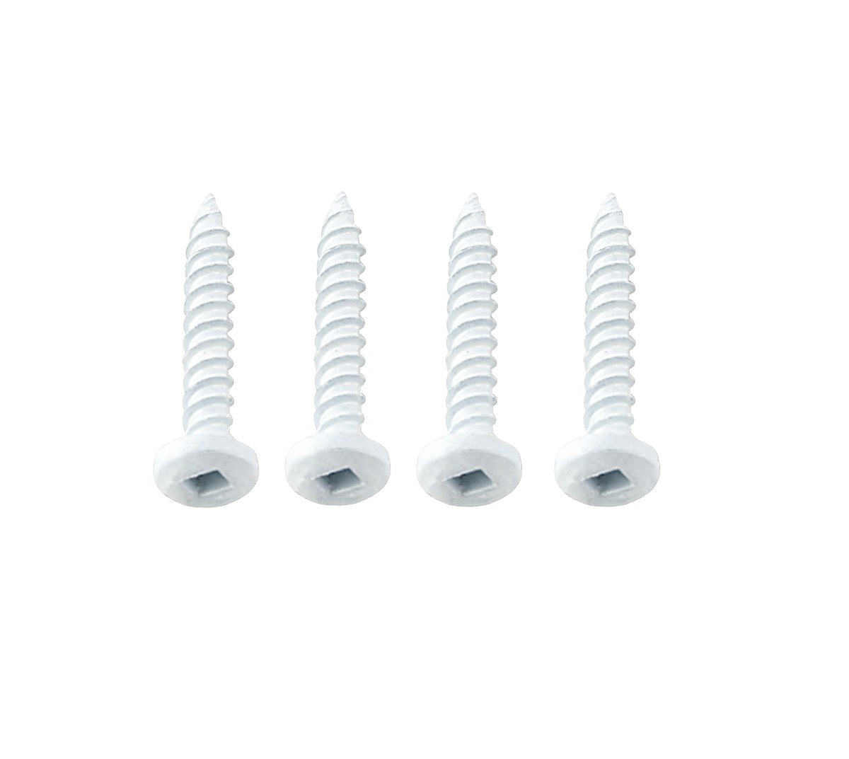 AP Products Screw, #8 x 1 in Length, Polar White, Pack Of 500 - 012-PSQ500W 8 X 1