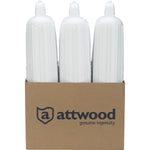 Attwood Marine Boat Fender, White, 5 in Diameter x 22 in Length - 9355D1