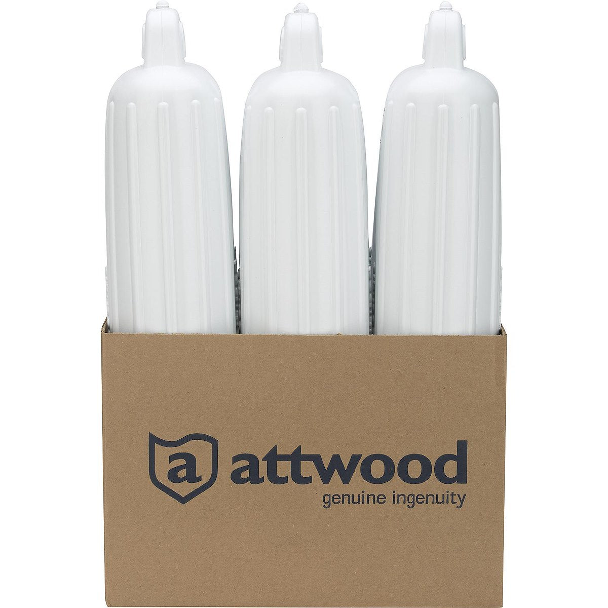 Attwood Marine Boat Fender, White, 5 in Diameter x 22 in Length - 9355D1