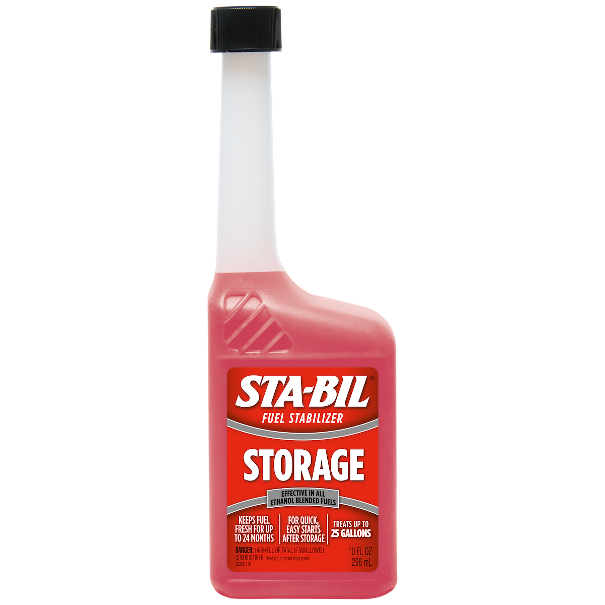 Sta-Bil Fuel Additive, Treats Up To 25 gal, 10 oz Bottle - 22206