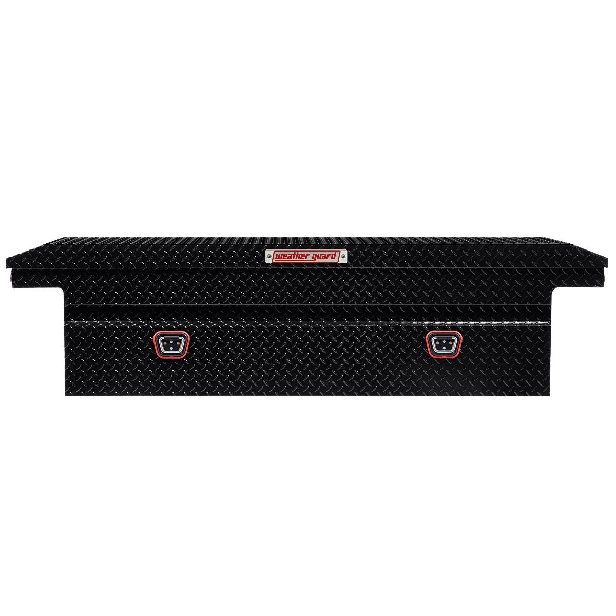 Weather Guard Tool Box, Gloss Black, Aluminum, 20 in Length x 72 in Width x 18 in Height - 121-5-04