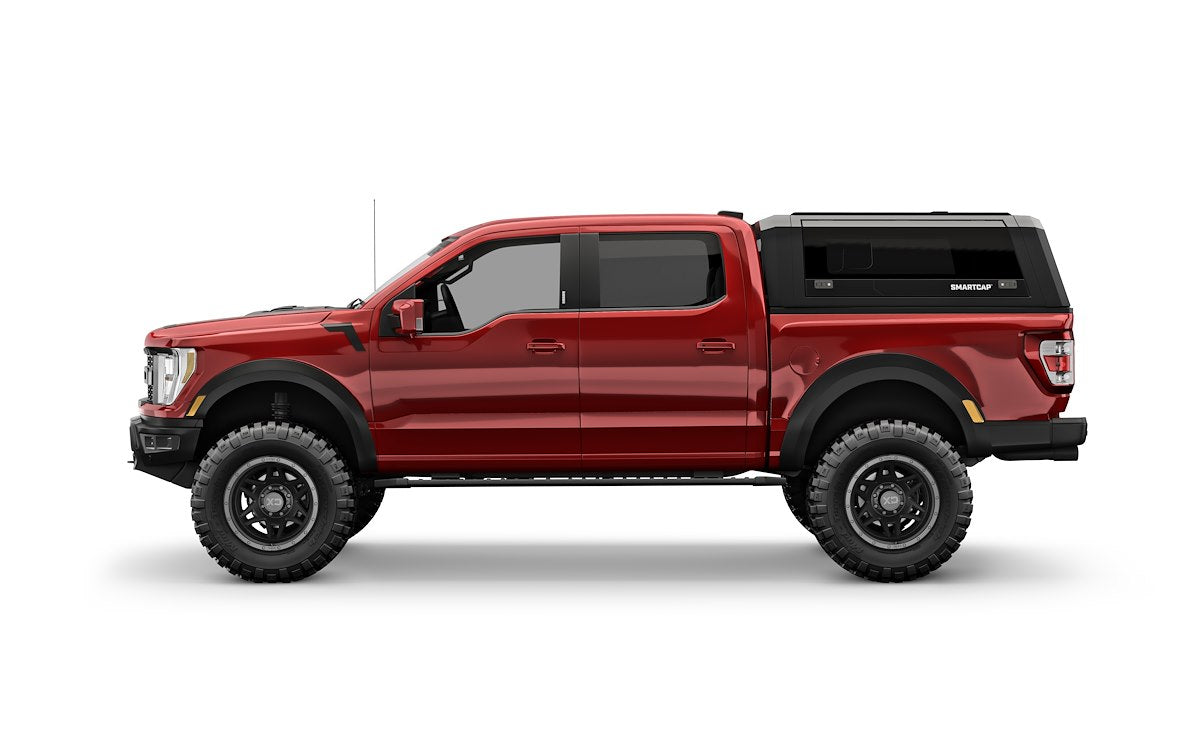SmartCap Truck Cap, Holds Up To 330 lb When Moving And 770 lb When Parked, Matte Black, Stainless Steel - EV0313-MB