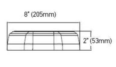 HELLA Warning Light, MLB 50 Series, LED, 23 Selectable Patterns - H27995011